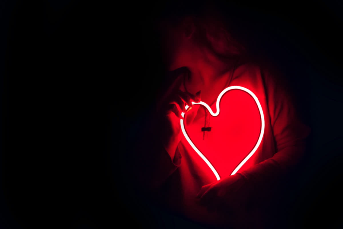Red neon in the back room
